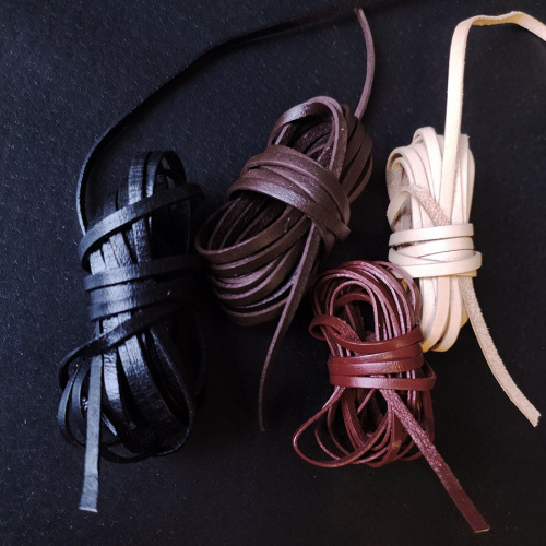 Шнур кожаный плоский 4х1 мм фото 4