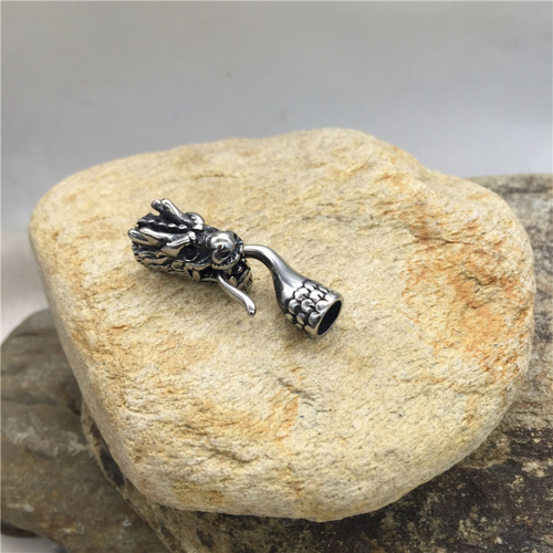 Замок 8 мм для круглых браслетов Сталь Дракон с крюком  BR-z39 - фото товара фото 3