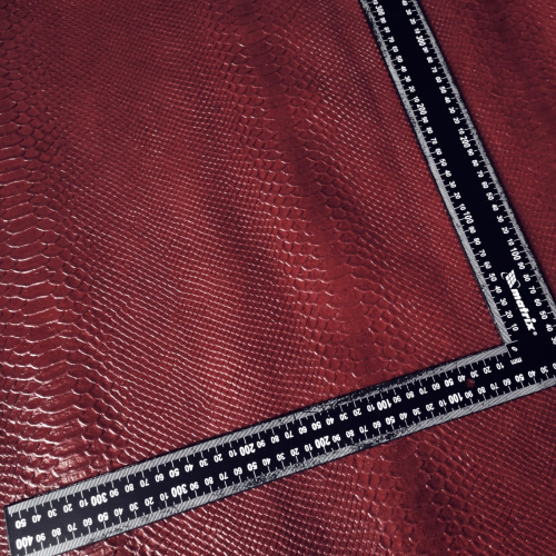 Кожа Анаконда 0,9 мм Бордо Италия фото 2