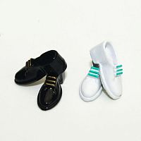 Ботинки мужские для кукол Миниатюра 1:12