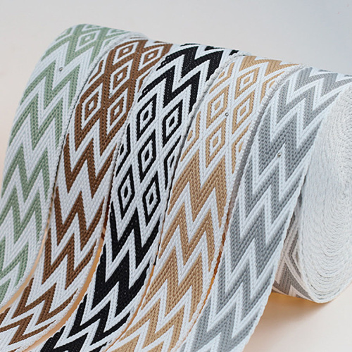 Лента ременная стропа 25 мм жаккард W-зигзаг фото 5