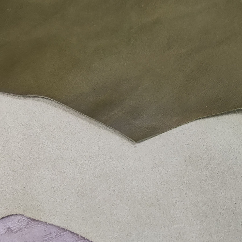 Кожа Пола 1,2 мм растит. дубл. PONTE WAX Олива фото 4