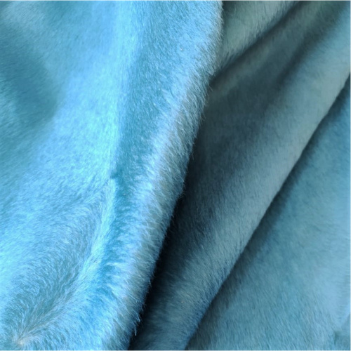 Кожа с ворсом (мех пони) 1,0-1,2 мм Голубой Италия фото 6