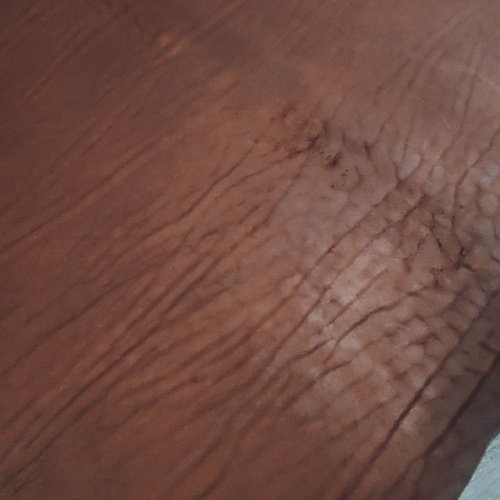 Кожа Вороток краст 2,1-2,5 мм Коньяк фото 4