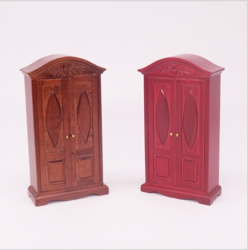 Шкаф для кукол с полками Орех/Махагон Шкаф для кукол с полками Орех/Махагон