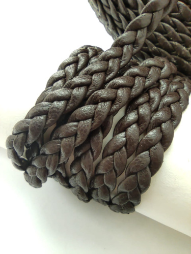 Шнур плетеный 7х2 мм Косичка Италия фото 3