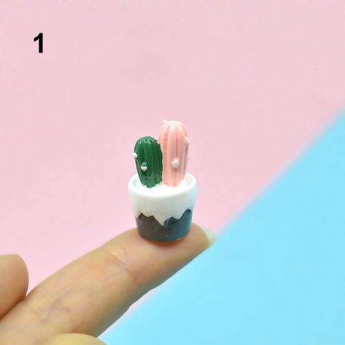 Кактусы в горшочке для кукольного дома 4 шт.  SH Z13 - фото товара фото 5