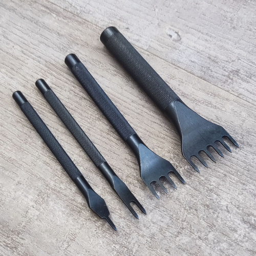 Пробойники строчные ромбовидные 6 мм с круглой ручкой черные Пробойники строчные ромбовидные 6 мм с круглой ручкой черные