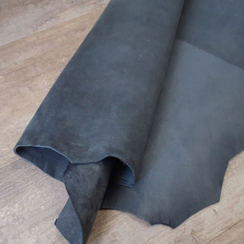 Замша натуральная 1,0 мм Серый Италия фото 2