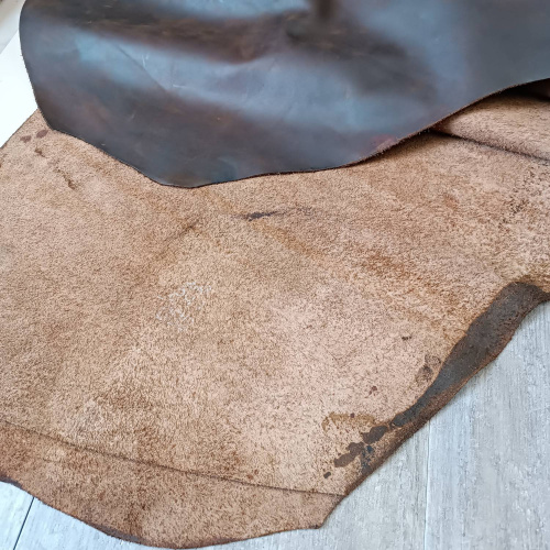 Кожа Крейзи Хорс 1,2-1,4 мм Винтаж фото 5