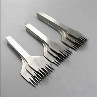 Пробойники строчные косой зуб 2,7-3,85 мм Набор 2+5+10