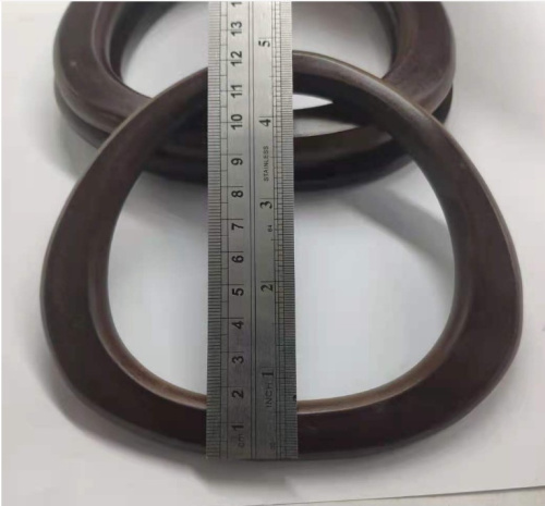 Ручки для сумки деревянные капли 14 см, пара фото 2