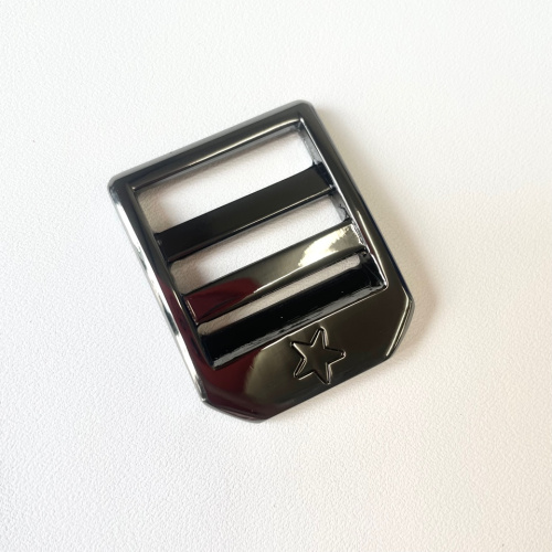 Пряжка-регулятор трехщелевая 25 мм звезда фото 2