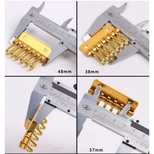 Заготовка для ключницы Латунь 4-6 карабинов фото 4