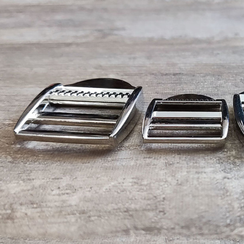 Пряжка-регулятор трехщелевая 20-25 мм арт. 2002 фото 3