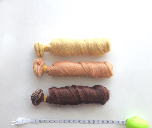 Трессы для кукол 15 см Локоны BJD  фото 2