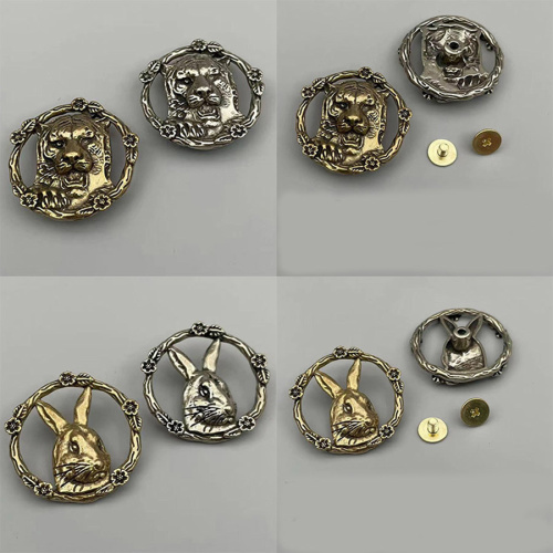 Кончо для кожаных изделий 30 мм Зодиак Животные Латунь фото 4