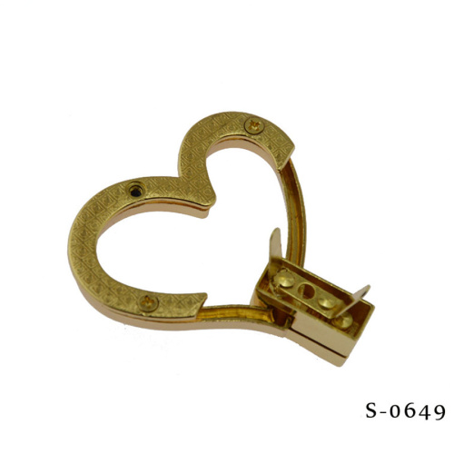 Застежка декоративная для сумки Сердце S-0649  S-0649 - фото товара фото 3