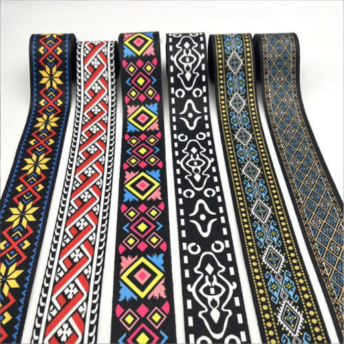 Лента ременная стропа 50 мм Синие ромбы   - фото товара фото 3