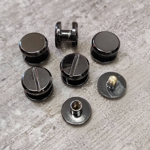 Винт ременной d=10 мм плоский Латунь, черный фото 4 Винт ременной d=10 мм плоский Латунь, черный фото 4