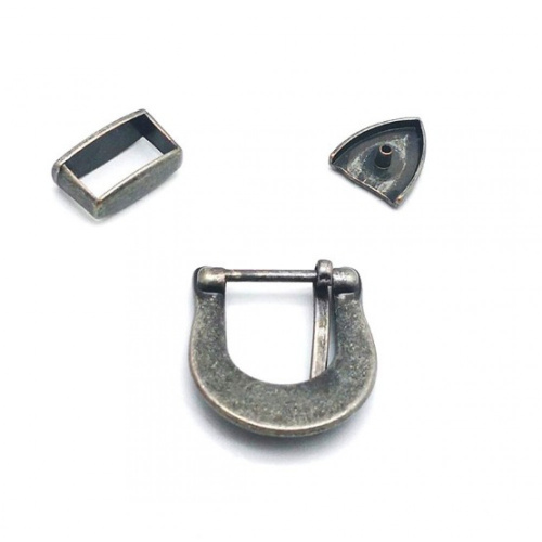 Комплект фурнитуры для ремня 20 мм Серебро антик фото 6 Комплект фурнитуры для ремня 20 мм Серебро антик фото 6