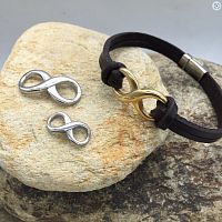 Коннектор 6, 9 мм для браслета Бесконечность Сталь 