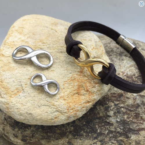 Коннектор 6, 9 мм для браслета Бесконечность Сталь Коннектор 6, 9 мм для браслета Бесконечность Сталь