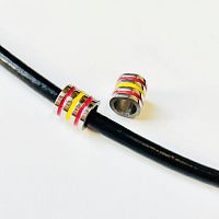 Бусина 6 мм для браслетов сталь B72  - купить для кожевенного хобби