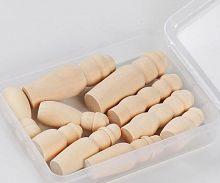 Набор деревянных фигурок 10 шт.  - купить для кожевенного хобби