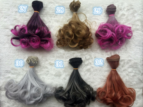 Трессы для кукол 15 см Кудри фото 3