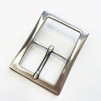 УЦЕНКА! Пряжка для ремня 36-37 мм стальная 37S-77 матовая  - купить для кожевенного хобби