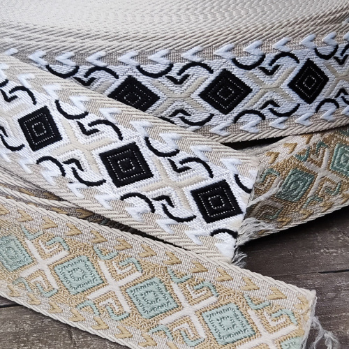 Лента ременная стропа 50 мм толщ. 2.1 мм фактурная Ромбы Лента ременная стропа 50 мм толщ. 2.1 мм фактурная Ромбы