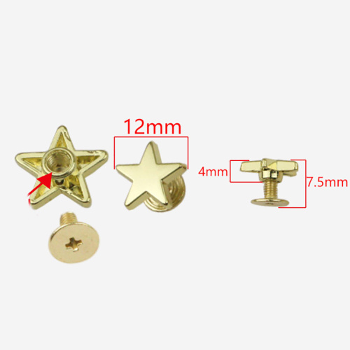 Винт декоративный Звезда 12 мм фото 2