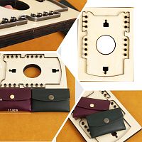 Штанцформы (вырубные штампы) Кошелек  - купить для кожевенного хобби