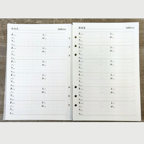 Блок бумажный для ежедневников А5-А7 80 листов с календарем фото 6