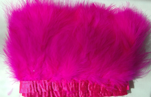 Перья индейки 13-15 см на ленте фото 5