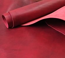 Кожа Юфть гранж 1,8-2,2 мм комб. дубл. Рубин Белоруссия