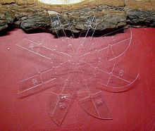 Шаблон-лекало для ремней большой  - купить для кожевенного хобби