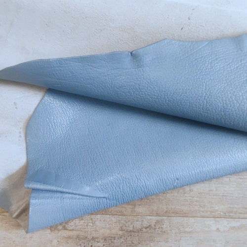 Кожа козы (шевро) 1,5-1,8 мм Голубой Antiba Италия фото 5