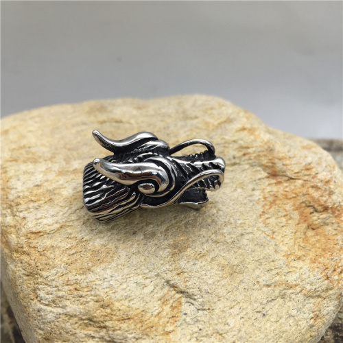 Концевик 12х6 мм Голова дракона Сталь, 2шт   BR-KZ11 - фото товара фото 2