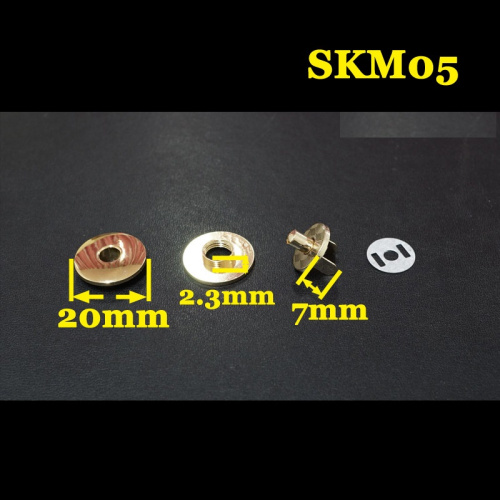 Застежка магнитная зажимная 20 мм Латунь SKM05  SKM05 - фото товара фото 3