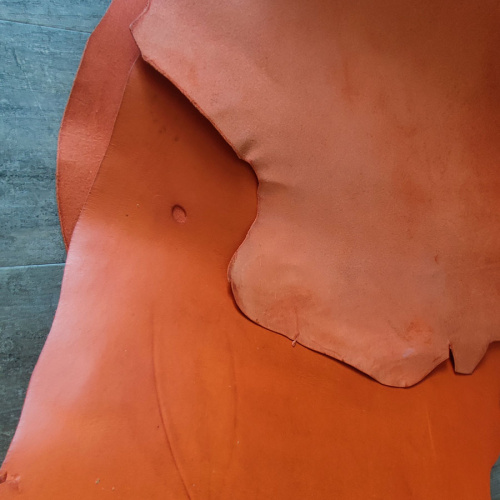 Кожа Пола 1,2 мм растит. дубл. BUTTERO 12 Оранжевый фото 3