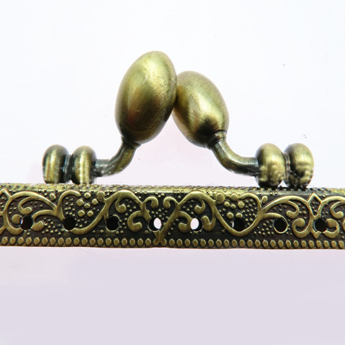 Фермуар пришивной бронзовый прямоугольный 8,5-20,5 см, арт.076 фото 4