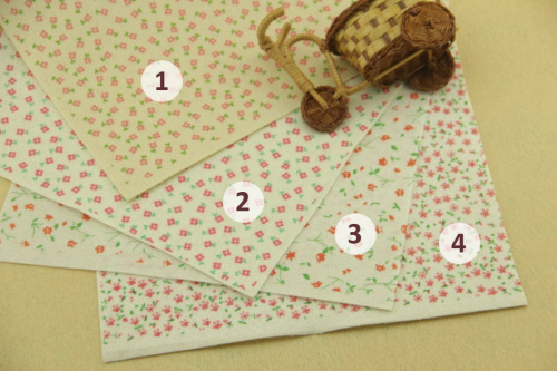 Фетр жесткий 1 мм 30х30 см принт Маленькие цветочки фото 4 Фетр жесткий 1 мм 30х30 см принт Маленькие цветочки фото 4