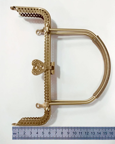 Фермуар пришивной 18 см-20 см с двумя ручками фото 3