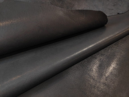 Кожа подкладочная (спилок свиной)  Темно-коричневая фото 2