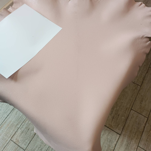 Кожа козы (шевро) 1,3-1,5 мм Светло-Розовый Antiba Италия фото 3