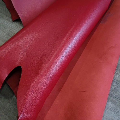 Кожа козы (шевро) 1,2 мм Красный Италия фото 5