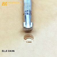 Штамп для тиснения по коже 436 K.ELLE углеродистая сталь  - купить для кожевенного хобби