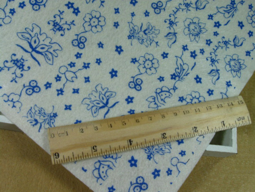 Фетр жесткий 1 мм 30х30 см принт Синие цветочки | Галерея фото | Pava.pro фото 3 Фетр жесткий 1 мм 30х30 см принт Синие цветочки FT SH-51 - фото товара фото 3